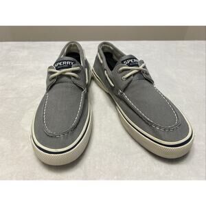 Sperry Top Sider Boat Shoes Mens Size 10M Gray Halyard Lace Up Sneaker 0772830